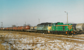 Lokomotywa serii SM 42-119 w trakcji wielokrotnej z lokomotywą serii...